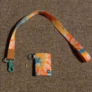 thread wallet lanyard and card holder